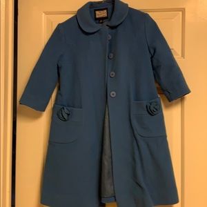 Girls blue dress coat